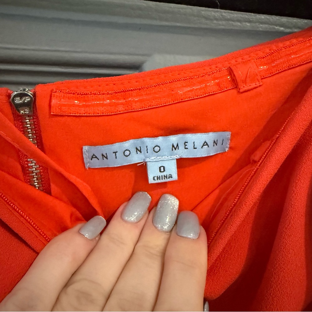 ANTONIO MELANI Vibrant Red Mini Dress - Picture 2 of 7